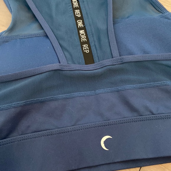 ZYIA All Star Bra Grey High Impact Full Coverage Large Blue - Picture 6 of 8